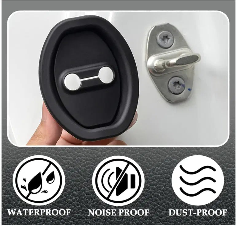 Silicone Car Door Latch Protective Covers — Pack of 4