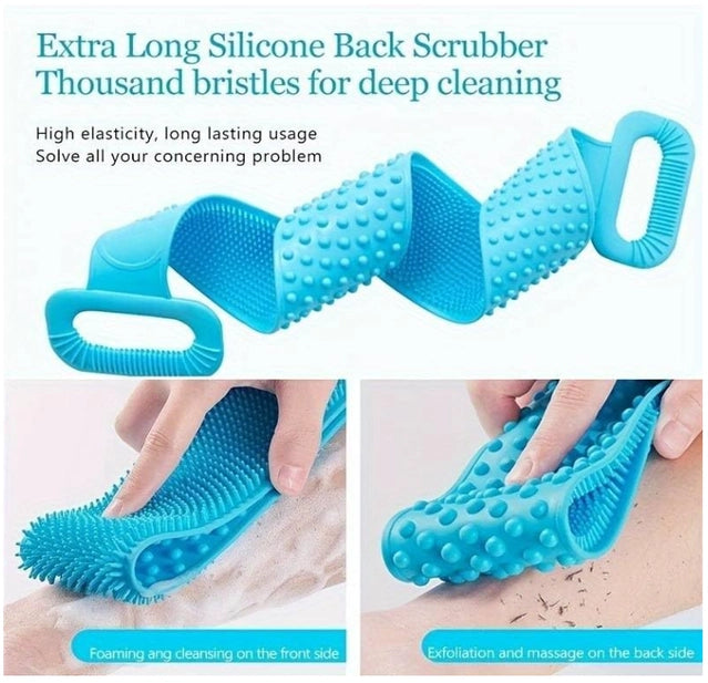 Double-Sided Silicone Body Scrubber