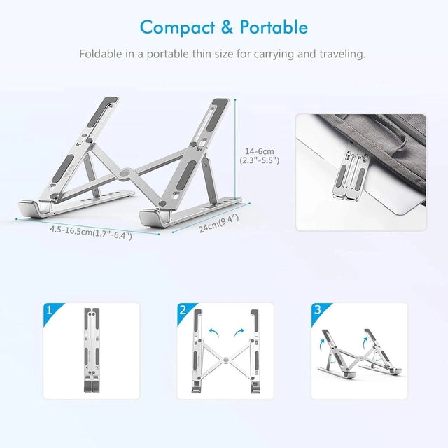 Adjustable Foldable Aluminium Laptop Stand
